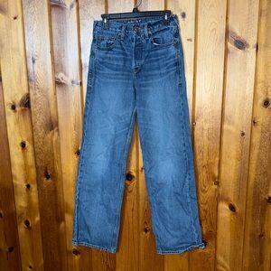 Ariat denim Classic Blue tomboy wide leg Jeans ultra high rise size 26R Classic